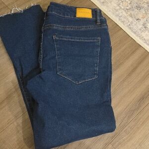 Tahari Blue Straight Leg Jeans Classic Style